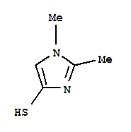 Structure of 1H-IMIDAZOLE-4-THIOL,1,2-DIMETHYL-