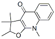 (-)-3,9-Dihydro-2,3,3,9-tetramethylfuro[2,3-b]quinoline-4(2H)-one结构式