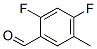 Structure of 2,4-Difluoro-5-methylbenzaldehyde