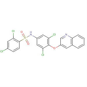Structure of Benzenesulfonamide,2,4-dichloro-N-[3,5-dichloro-4-(3-quinolinyloxy)phenyl]-