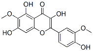 3,5,7-Trihydroxy-2-(4-hydroxy-3-methoxyphenyl)-6-methoxy-4H-1-benzopyran-4-one结构式