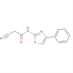 Structure of Acetamide, 2-cyano-N-(4-phenyl-2-thiazolyl)-