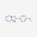 Imidazo[1,2-a]pyridine, 2-(4-methoxyphenyl)-结构式
