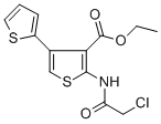 Structure of ETHYL 2-[(2-CHLOROACETYL)AMINO]-4-(2-THIENYL)-3-THIOPHENECARBOXYLATE