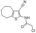 Structure of 2-CHLORO-N-(3-CYANO-5,6,7,8-TETRAHYDRO-4H-CYCLOHEPTA[B]THIOPHEN-2-YL)-ACETAMIDE
