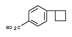 Structure of 4-cyclobutylbenzoic acid