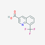 Structure of 8-(TRIFLUOROMETHYL)QUINOLINE-3-CARBOXYLIC ACID