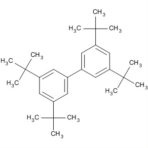 Structure of 1,1'-Biphenyl, 3,3',5,5'-tetrakis(1,1-dimethylethyl)-