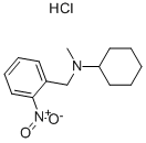 N-(2-硝基苄)–N-甲基环己胺.盐酸盐结构式