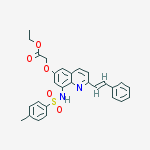 Structure of Ethyl 2-(2-[(E)-2-Phenyl-1-Ethenyl]-6-Quinolyloxy-8-P-Toluenesulfonamido)Acetate