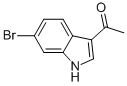 Structure of 3-Acetyl-6-bromoindole