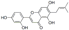 Structure of 2-(2,4-Dihydroxyphenyl)-5,7-dihydroxy-6-(3-methyl-2-butenyl)-4H-1-benzopyran-4-one