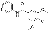 Structure of 3,4,5-trimethoxy-N-3-pyridylbenzamide