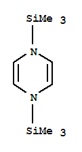 Structure of Pyrazine, 1,4-dihydro-1,4-bis(trimethylsilyl)-