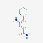 Structure of 3-amino-4-piperidin-1-ylbenzamide