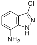 Structure of 1H-INDAZOL-7-AMINE,3-CHLORO