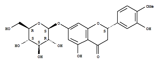 Structure of ERIODICTIOL-7-GLUCOSIDE