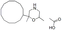 Structure of 4-Cyclododecyl-2,6-dimethylmorpholine acetate