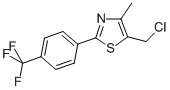 Structure of Thiazole,5-(chloromethyl)-4-methyl-2-[4-(trifluoromethyl)phenyl]-