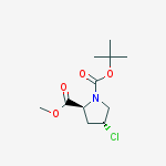N-Boc-Trans-4-Chloro-L-Proline Methyl Ester,  95 %结构式