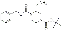 Structure of 1-benzyl 4-tert-butyl 2-(aMinoMethyl)piperazine-1,4-dicarboxylate
