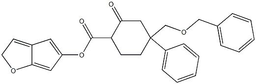 Structure of (3aR,4S,5R,6aS)-4-[(benzyloxy)methyl]-2-oxo-hexahydro-2H-cyclopenta[b]furan-5-yl 4-phenylbenzoate