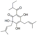 3,5,6-trihydroxy-2-(2-methylbutanoyl)-4,6-bis(3-methylbut-2-enyl)cyclohexa-2,4-dien-1-one结构式