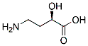Structure of Butanoic acid, 4-amino-2-hydroxy-, (2R)-