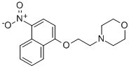 Structure of 4-[2-(4-NITRONAPHTHALEN-1-YLOXY)ETHYL]MORPHOLINE