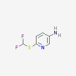 Structure of 6-[(difluoromethyl)sulfanyl]pyridin-3-amine