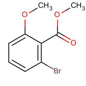 Structure of Benzoic acid, 2-bromo-6-methoxy-, methyl ester