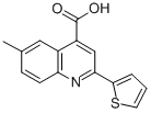 Structure of 6-METHYL-2-THIEN-2-YLQUINOLINE-4-CARBOXYLIC ACID