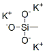 Structure of potassium methylsilanetriolate