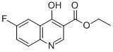 Structure of ETHYL 6-FLUORO-4-HYDROXY-3-QUINOLINECARBOXYLATE