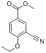 Structure of Benzoic acid,3-cyano-4-ethoxy-, methyl ester