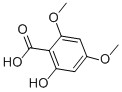 2-羟基-4,6-二甲氧基苯甲酸结构式
