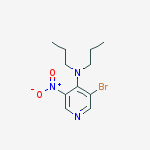 3-bromo-5-nitro-n,n-dipropylpyridin-4-amine结构式