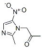 Structure of 1-(2-methyl-5-nitro-imidazol-1-yl)propan-2-one