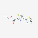 Ethyl 4-thiophen-2-yl-1,3-thiazole-2-carboxylate结构式