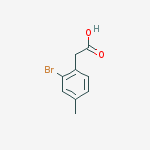 Methyl (2-bromo-4-methylphenyl)acetate结构式