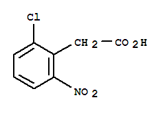 Structure of benzeneacetic acid, 2-chloro-6-nitro-