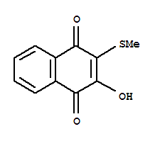 Structure of 4-hydroxy-3-(methylsulfanyl)naphthalene-1,2-dione