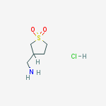 Structure of 3-(Aminomethyl)tetrahydrothiophene 1,1-dioxide hydrochloride