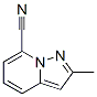 Structure of Pyrazolo[1,5-a]pyridine-7-carbonitrile,  2-methyl-