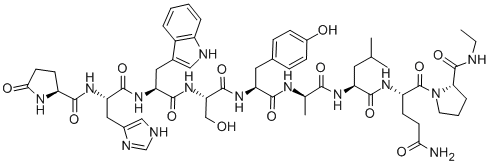 Structure of (DES-GLY10,D-ALA6,PRO-NHET9)-LUTEINIZING HORMONE-RELEASING FACTOR (CHICKEN)