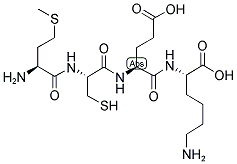 Structure of H-MET-CYS-GLU-LYS-OH