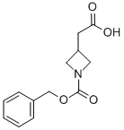 Structure of 2-(1-benzyloxycarbonylazetidin-3-yl)acetic acid