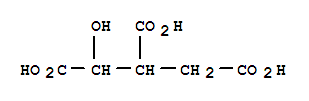 Structure of Isocitric acid