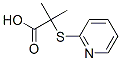 PROPANOIC ACID 2-METHYL-2-(PYRIDIN-2-YLTHIO)-结构式