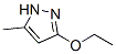 Structure of 3-Ethoxy-5-methyl-1H-pyrazole